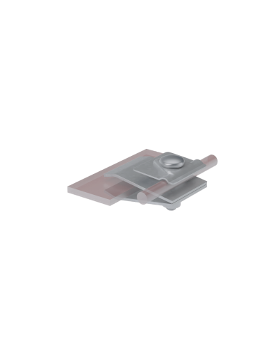 Фальцевый держатель H60 мм для прутка Ø 5-10 мм КМ-Профиль (FD-H60-D5-10) в Махачкале Монтажные материалы Pintop.ru