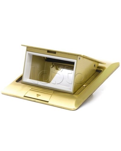 Люк в пол на 1.5 модуля (45х45мм), латунь Экопласт 70016 в Махачкале Системы лючков и колонн Pintop.ru