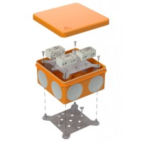 Коробка огнест. разветвительная 100х100х50 (14 шт/кор) Промрукав (60-0300-FR6.0-4-6-Р)