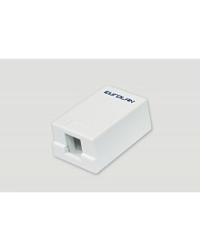 Коробка настенная EuroLan 12B-00-01WT в Махачкале Розетки компьютерные и телефонные Pintop.ru