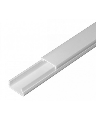 Кабель-канал белый 2-й замок в п/э 20х10 (96 м/уп) Промрукав (PR03.0049) в Махачкале Кабель-канал Pintop.ru