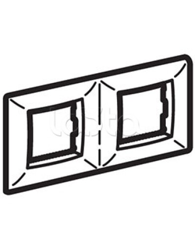 Рамка пятиместная, белый RAL 9010, 10М, BRAVA DKC (75015W) в Махачкале Аксессуары для кабель-канала Pintop.ru