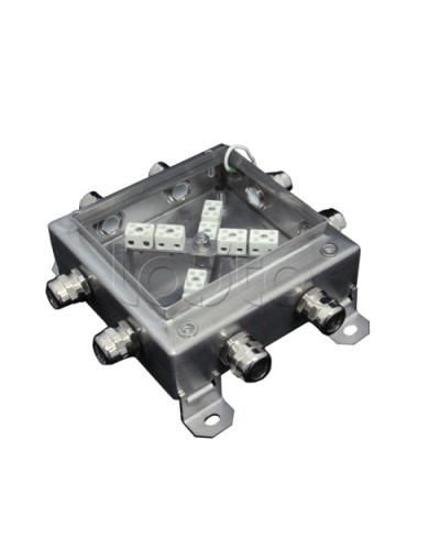 Коробка монтажная огнестойкая Гефест КМ-О (16к)-IP66 1515нерж, 8 вводов в Махачкале Распределительные коробки Pintop.ru