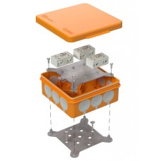 Коробка огнест. разветвительная 100х100х40 (16 шт/кор) Промрукав (60-0303-FR6.0-4-6-Р)