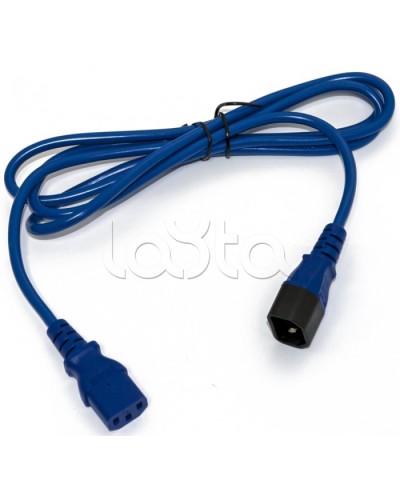 Кабель питания монитор-компьютер Hyperline PWC-IEC13-IEC14-3.0-BL в Махачкале Патч-корды и пигтейлы Pintop.ru