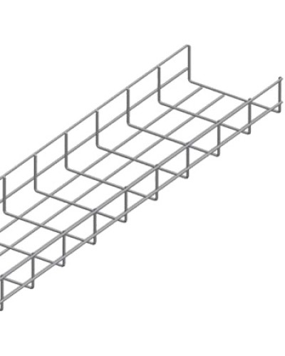 Лоток проволочный 75х300мм, Ф3.8мм, оцинкованный (3 м) LANMASTER LAN-MT75x300-3.8EZ в Махачкале Кабельные лотки Pintop.ru