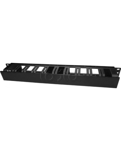 Кабельный организатор пластиковый с крышкой Hyperline (CM-1U-D66-PL-COV) в Махачкале Кабельные органайзеры Pintop.ru