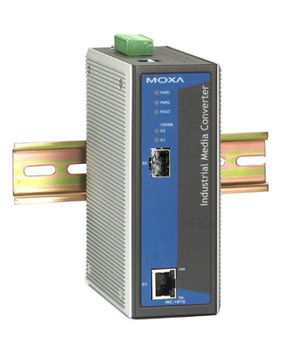 Медиаконвертер Gigabit Ethernet 10/100/1000BaseTX в 1000BaseSX/LX/LHX/ZX Moxa IMC-101G в Махачкале Дополнительное оборудование для ОПС Pintop.ru