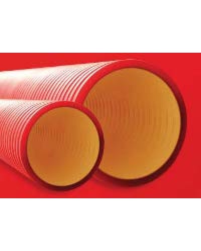 Труба гофрированная двустенная ПНД 110 мм для кабельной канализации без протяжки DKC 160911 (6 м) в Махачкале Труба гофрированная Pintop.ru