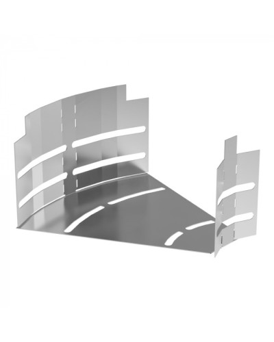 Угол горизонтальный изменяемый 0-45 градусов Стандарт INOX (AISI 304) 200х100 Промрукав (PR16.3592) в Махачкале Аксессуары для лотков Pintop.ru