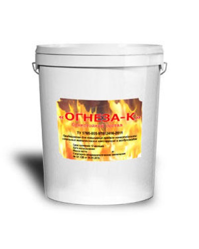 Компонент системы конструктивной защиты для воздуховодов огнестойкий клеевой состав Огнеза «ОГНЕЗА-К», ведро 30 кг. в Махачкале Дополнительное оборудование пожаротушения Pintop.ru