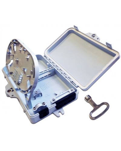 Бокс распределительный настенный на 6 волокон, наружной установки LANMASTER LAN-FDB-FTTH06/OUT в Махачкале Кросс оптический Pintop.ru