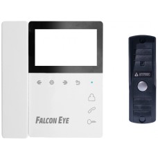 Комплект видеодомофона Falcon Eye Lira + AVP-505 (PAL) (Темно-Серый Видеодомофон. Дисплей 4,3 дюйма, TFT, разрешение 480 × 272, сенсорные кнопки. Подключение: до 2-х вызывных панелей и до 2-х камер, OSD меню. Питание: AC 220 В, встроенный БП. Вызывна