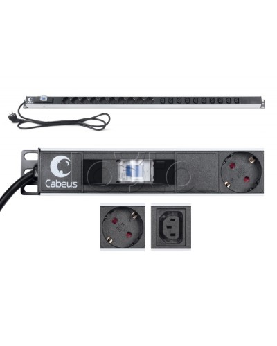 Блок розеток Cabeus PDU-16-10S-10C13-B в Махачкале Блоки розеток Pintop.ru