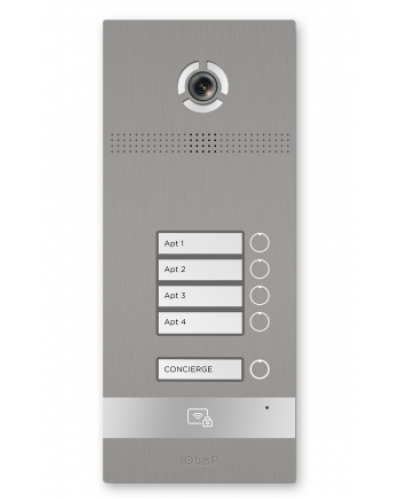 Вызывная панель BAS-IP BI-04FBI SILVER в Махачкале Вызывные видеопанели малоабонентные Pintop.ru