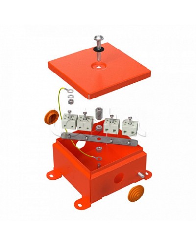 Коробка металлическая огнестойкая 70-0360-FR10.0-4 Е15-Е120 110х110х65 Промрукав (70-0360-FR10.0-4) в Махачкале Огнестойкие кабельные линии Pintop.ru