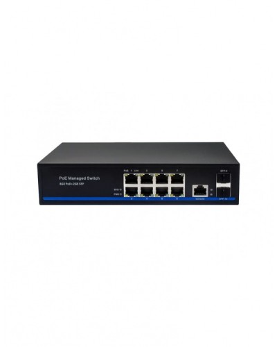 Управляемый L2 PoE коммутатор Gigabit Ethernet на 8 RJ45 PoE + 2 x GE SFP порта NST NS-SW-8G2G-PL в Махачкале Коммутаторы Pintop.ru