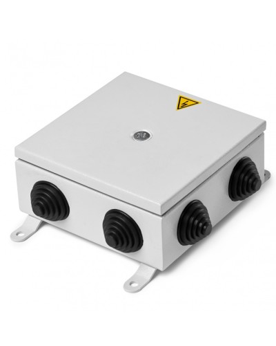 Коробка монтажная огнестойкая металлическая герметичная КМОМГ (8к х 2,5мм) 150х150х60 IP 66 (6 вводов) ПожТехКабель (076-502) в Махачкале Распределительные коробки Pintop.ru