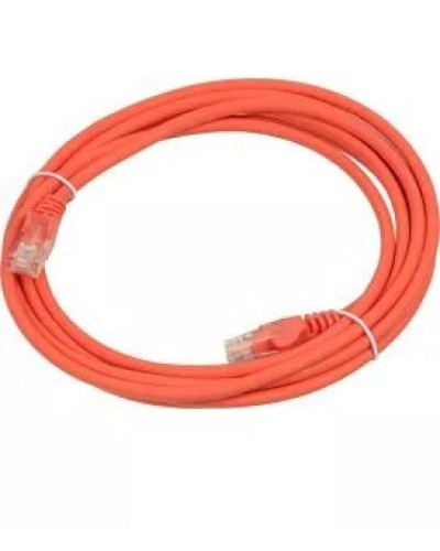 Патч-корд RJ45 - RJ45, 4 пары, UTP, категория 5е, 5 м, оранжевый, LSZH LANMASTER LAN-PC45/U5E-5.0-OR в Махачкале Патч-корды и пигтейлы Pintop.ru