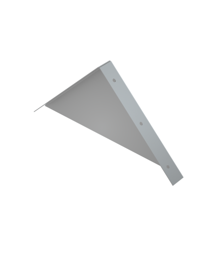 Заглушка двускатной крышки 600 мм HD85 КМ-профиль (ZKLZ600 HD85) в Махачкале Аксессуары для лотков Pintop.ru