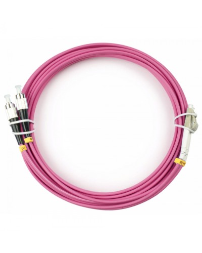 Шнур оптический duplex LC-FC 50/125 mm OM4 10м LSZH Cabeus FOP-50-OM4-LC-FC-10m в Махачкале Патч-корды оптические Pintop.ru