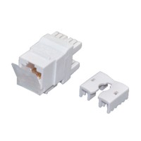 Модуль Keystone Jack RJ-45(8P8C), UTP неэкран., CAT 6, тип 180 град., с пылезащ шторкой ,бел. REXANT PRO 02-02