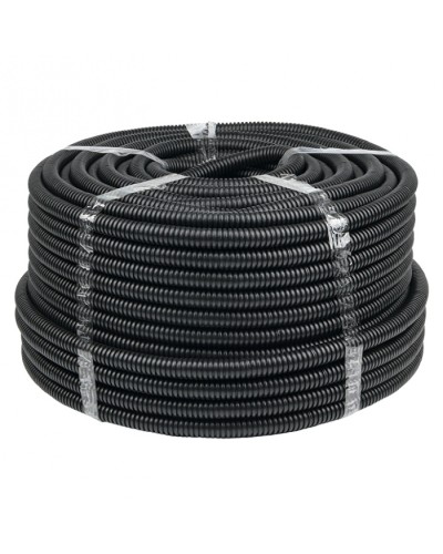 Труба гофр. ПНД с протяжкой d20 мм (100 м) черная EKF-Plast (tpnd-20) в Махачкале Труба гофрированная Pintop.ru