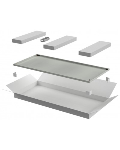 ITK LINEA E Дверь металлическая 600мм шкафа 42U сер. (LE35-42U6X-DM) в Махачкале Аксессуары для стоек и шкафов Pintop.ru