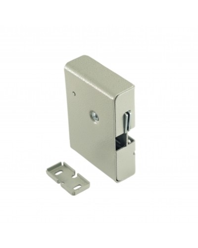 Замок электромеханический с толкателем и датчиком положения двери Promix-SM308.10.1 (серебро) в Махачкале Электромеханические замки Pintop.ru