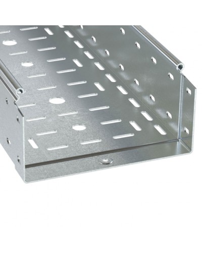 Лоток перфорированный 100х100 L3000 толщ.1,0 мм, горячеоцинкованный DKC (3534110HDZ) в Махачкале Кабельные лотки Pintop.ru