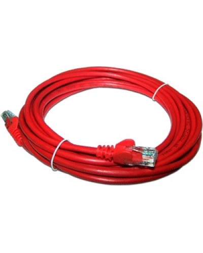 Патч-корд RJ45 - RJ45, 4 пары, UTP, категория 5е, 15 м, красный, LSZH LANMASTER LAN-PC45/U5E-15-RD в Махачкале Патч-корды и пигтейлы Pintop.ru