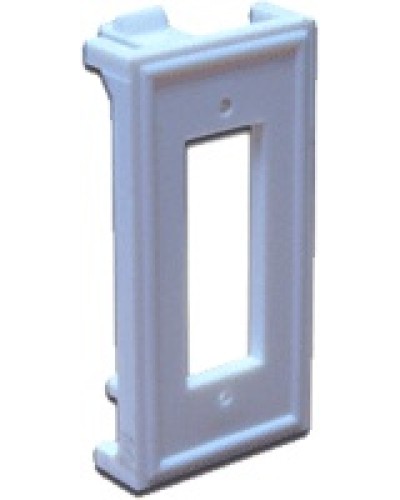 Вставка 22.5х45 для ВО адаптера SC дуплексный, белая LANMASTER LAN-SIP-2SC-WH в Махачкале Аксессуары для кабель-канала Pintop.ru