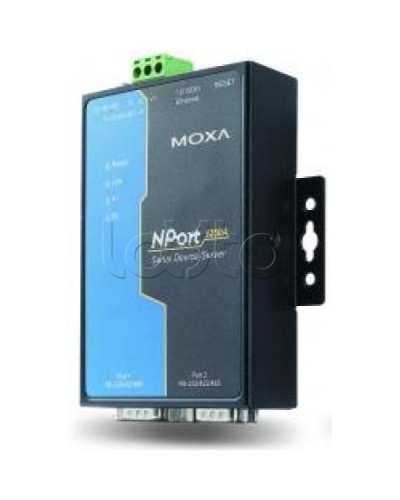Сервер 2-портовый RS-232/422/485 в Ethernet Moxa NPort 5250A-T в Махачкале Дополнительное оборудование для ОПС Pintop.ru