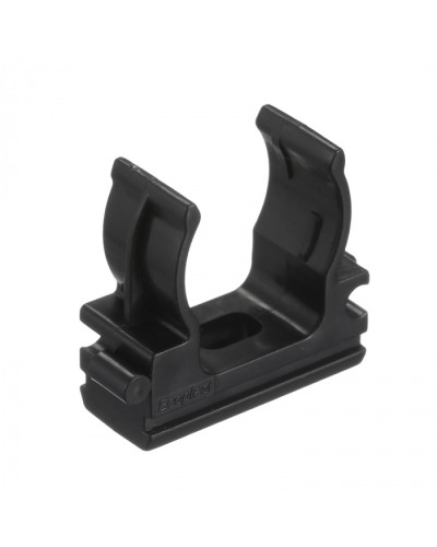 CF20G Держатель (клипса), без галогена, для труб D20мм, цвет чёрный (50 шт/упак) Экопласт (41720-50HF-BL) в Махачкале Держатели, клипсы, скобы Pintop.ru