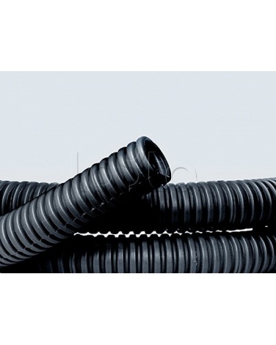 Труба ПНД гибкая гофр. д.40мм, лёгкая без протяжки, 20м, цвет чёрный DKC 70740 в Махачкале Труба гофрированная Pintop.ru