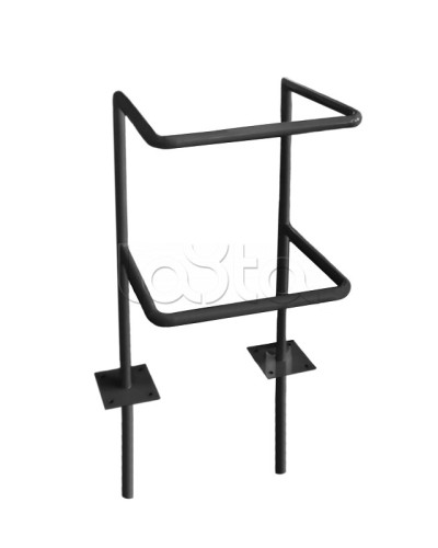 Ограждение стойки считывателя ОС-1 АЯКС, цвет черный, «под бетонирование» Магнито-контакт в Махачкале Ограждения Pintop.ru