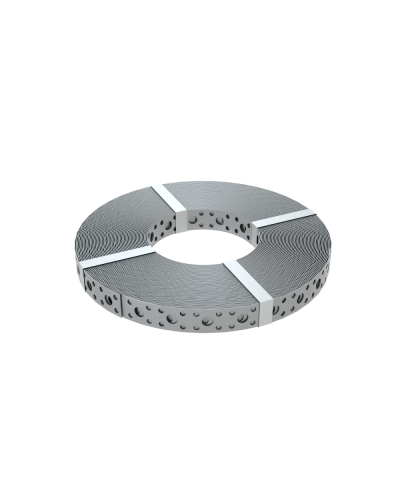 Перфорированная монтажная лента 20х1,0 мм (упак. 25 м) КМ-Профиль (PF1.0-20) в Махачкале Аксессуары для лотков Pintop.ru