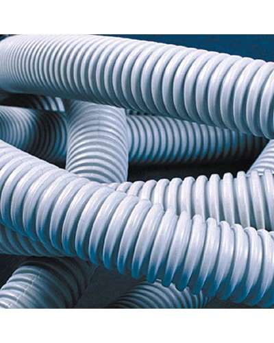 Труба гофрированная самозатухающий ПВХ 50 мм с зондом лёгкая DKC 91950 (15 м) в Махачкале Труба гофрированная Pintop.ru