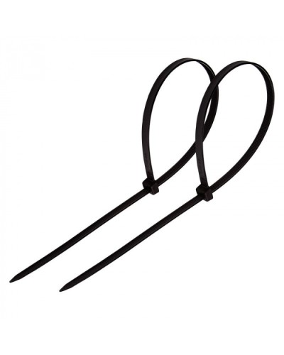 Стяжка нейлоновая неоткрывающаяся, безгалогенная (halogen free) 150x3.6мм, черная (100 шт) в Махачкале Стяжки-хомуты Pintop.ru