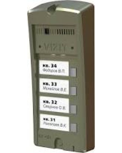 Панель вызова Vizit БВД-306-6 в Махачкале Многоабонентные устройства Pintop.ru