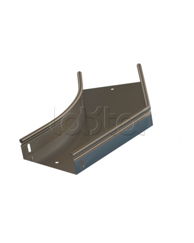 Угол 45° горизонтальный плавный Hyperline RST-AHS45-300-100-0,8-R100-SZ в Махачкале Аксессуары для лотков Pintop.ru