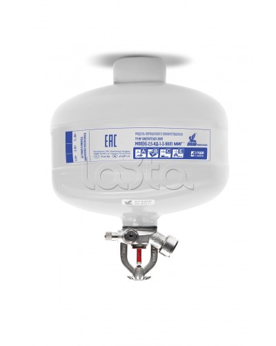 Модуль порошкового пажаротушения ПОЖТЕХНИКА МПП-2,5/68 МИГ (температура срабатывания +68°С) (белый) в Махачкале Огнетушители Pintop.ru