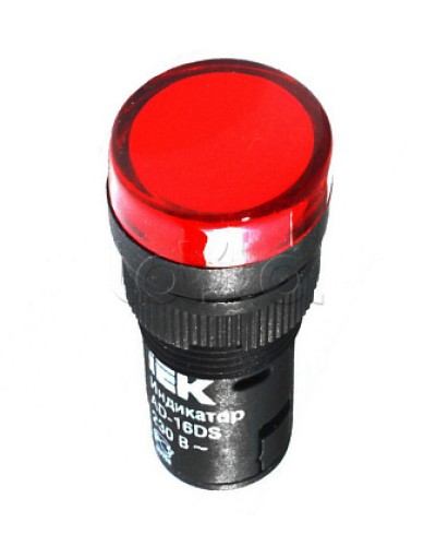 Лампа AD16DS LED матрица d16мм красный 230В AC IEK (BLS10-ADDS-230-K04-16) в Махачкале Источники света(Лампы) Pintop.ru