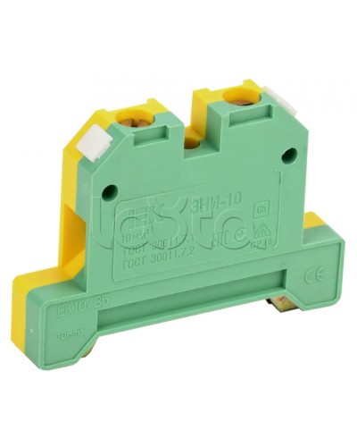 Клемма ЗНИ-10 мм.кв Земля IEK YZN20-010-K52 в Махачкале Аксессуары для лотков Pintop.ru
