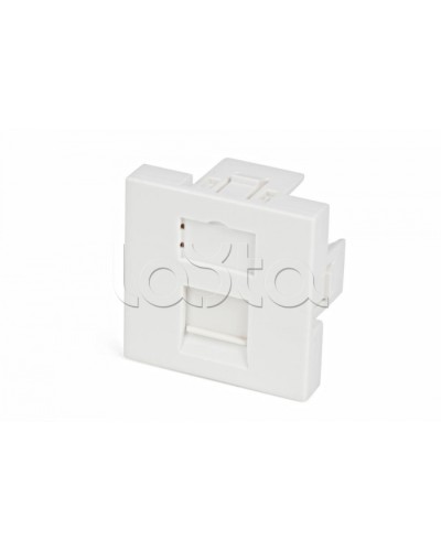 Вставка 45x45 (аналог Mosaic) для 1 модуля формата Keystone Jack, со шторкой Hyperline SIP2-1K-M45-45 в Махачкале Модули Keystone Pintop.ru