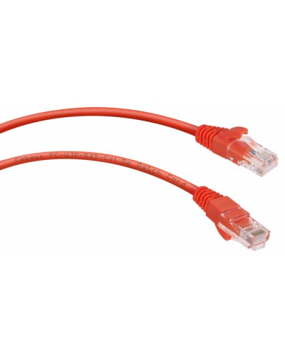 Патч-корд UTP, категория 5e, 0.5 м, неэкранированный, красный Cabeus PC-UTP-RJ45-Cat.5e-0.5m-RD в Махачкале Патчкорды (медные) Pintop.ru