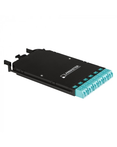 Компактная MPO кассета OS2, 12xLC, тип B, низкие потери, черная LANMASTER (LAN-MCCB-1M-12LC/OS2) в Махачкале Патч-корды оптические Pintop.ru