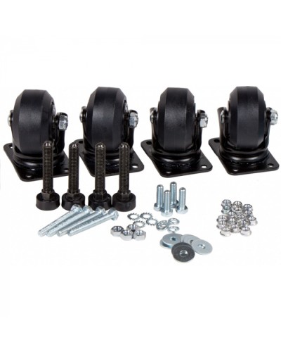 Комплект усиленных роликов и ножек для шкафов DCS LANMASTER (LAN-DC-CB-R+F-SET) в Махачкале Аксессуары для стоек и шкафов Pintop.ru