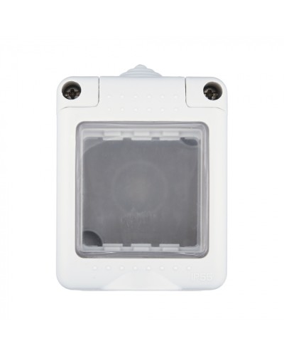 Коробка для о/п, герметичная с прозрачной, силиконовой панелью, 45х45мм IP55 (серый) LK45 (855003) в Махачкале Распределительные коробки Pintop.ru