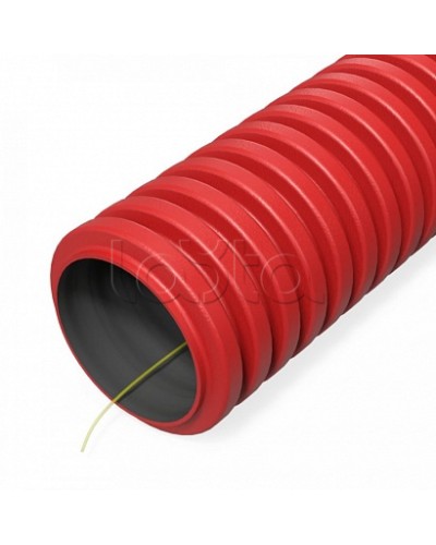 Труба гофрированная двустенная ПНД гибкая тип 750 (SN57) с/з красная d32 мм (150м/уп) Промрукав (PR15.0285) в Махачкале Труба гофрированная Pintop.ru
